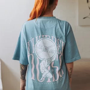 ATLAS OVERSIZE T-SHIRT - WASHED BLUE